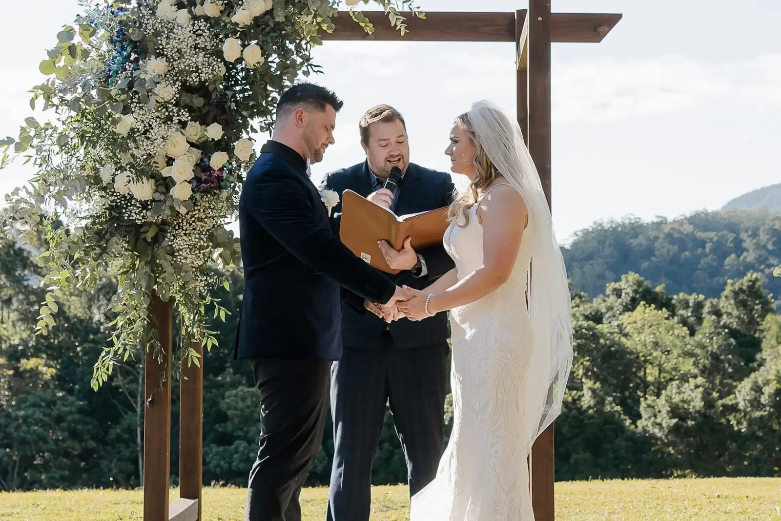 The Bower Estate, Numinbah Valley wedding ceremony with celebrant Ben Cooper